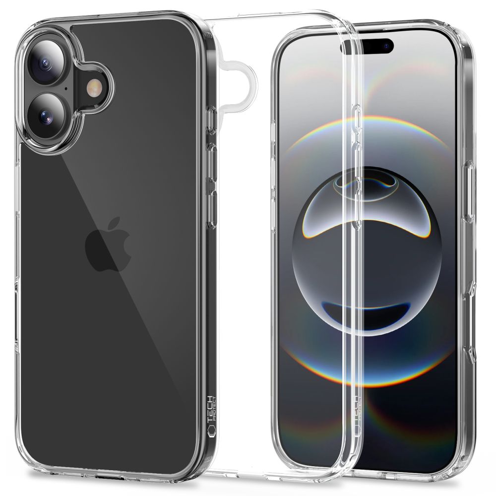 Husa Tech-protect Flexair Hybrid pentru iPhone 17 - Transparent