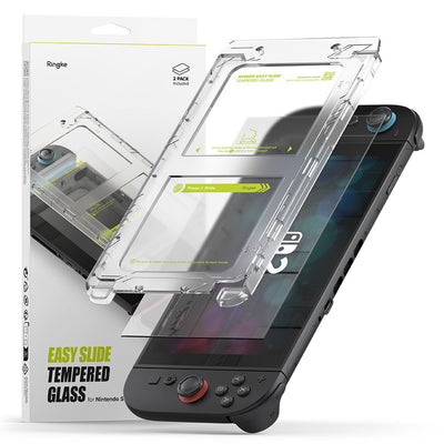 Folie Ringke Easy Slide 2-pack sticla pentru Nintendo Switch 2 - Transparent
