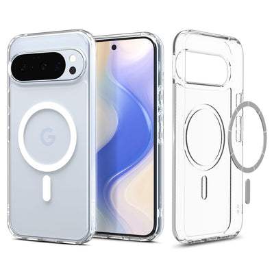 Husa Spigen Ultra Hybrid Mag Magsafe pentru Google Pixel 10 / 10 Pro - Transparent And Alb