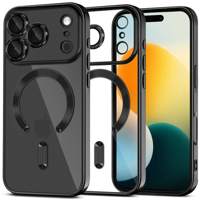 Husa Tech-protect Magflex Magsafe pentru iPhone 17 Pro Max - Transparent Negru