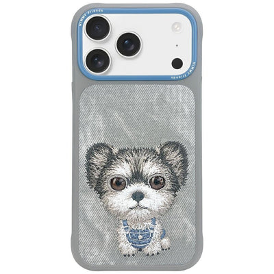 Husa Nimmy Big Eyed Pet 2.0 Dog pentru iPhone 17 Pro - Gri