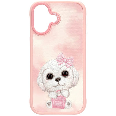 Husa Nimmy Big Eyed Pet 2.0 Dog pentru iPhone 17 - Roz
