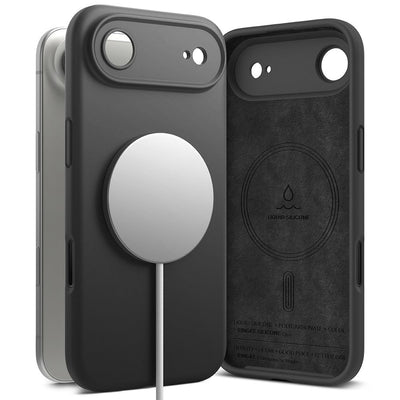 Husa Ringke Silicone Magnetic Magsafe pentru iPhone 17 Air - Negru