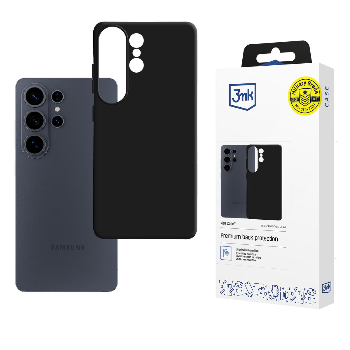 Husa 3mk Matt pentru Samsung Galaxy S26 Ultra - Matte Negru