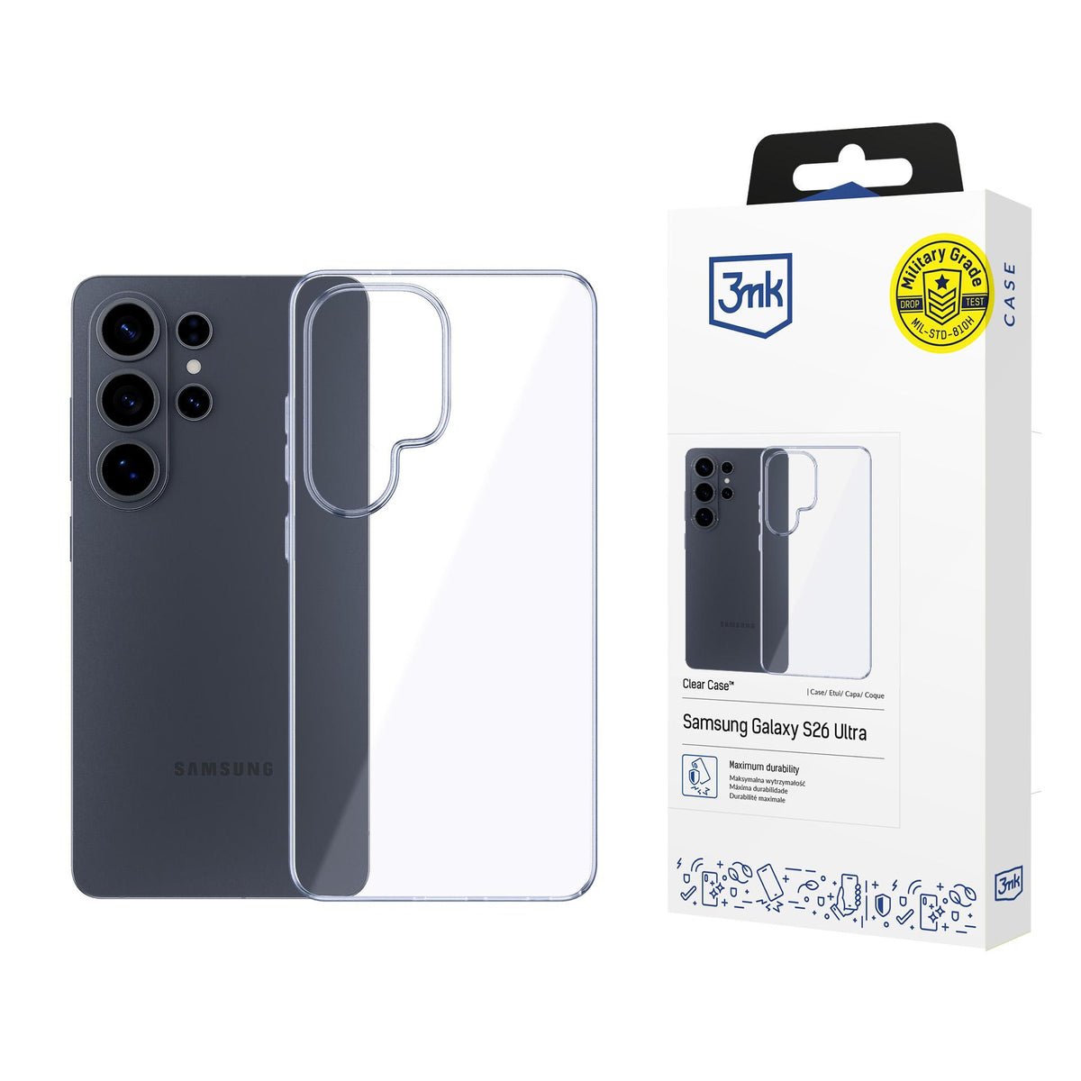 Husa 3mk Transparent pentru Samsung Galaxy S26 Ultra - Transparent
