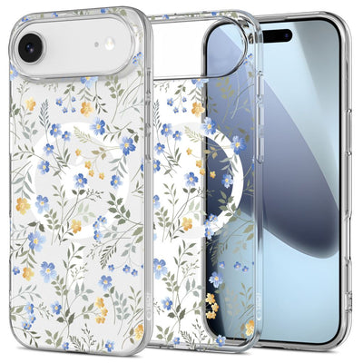 Husa Tech-protect Flexair Magsafe pentru iPhone 17 Air - Daisies cu Leaves