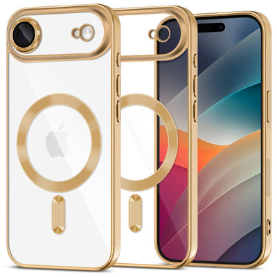 Husa Tech-protect Magflex Magsafe pentru iPhone 17 Air - Transparent Auriu