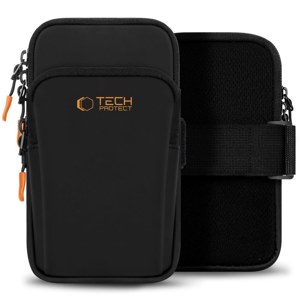 Husa Tech-protect M7 Universal Sport Armband - Negru And Portocaliu