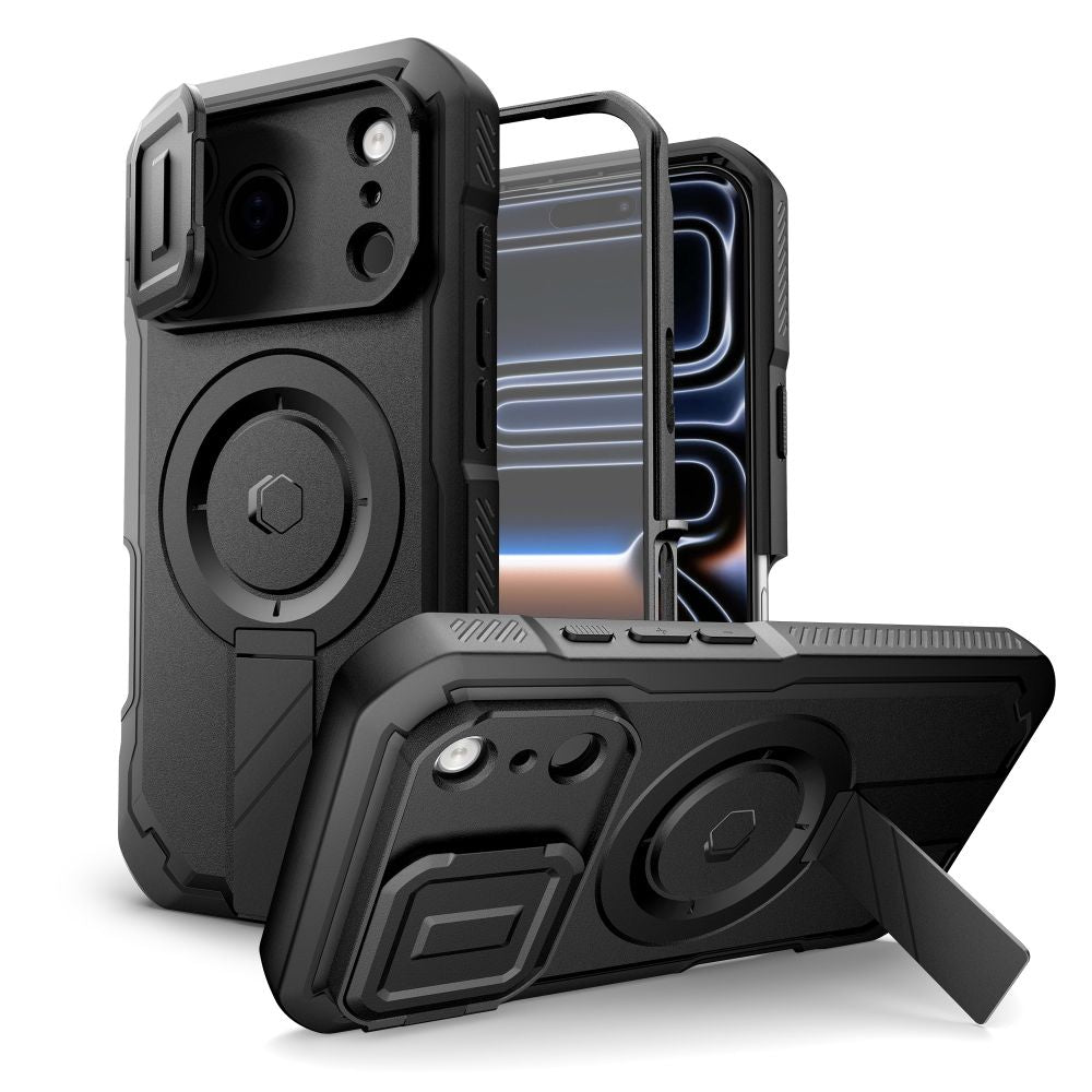 Husa Tech-protect Kevlar Magsafe pentru iPhone 17 Pro - Negru