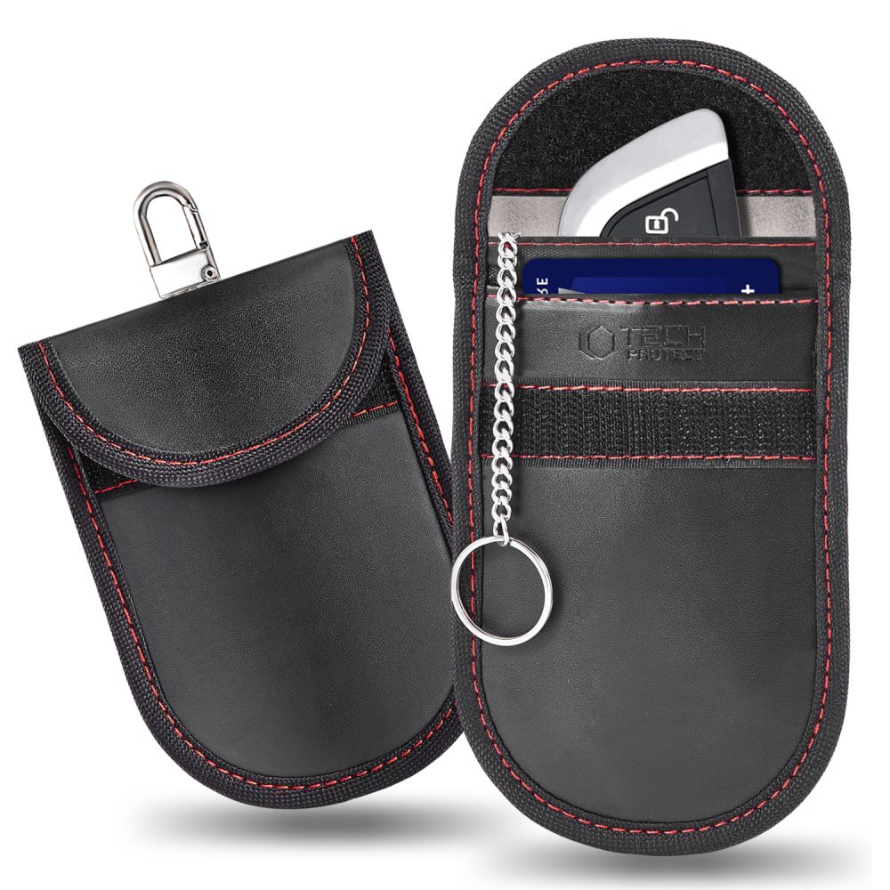 Husa Tech-protect Rfid - Negru And Rosu