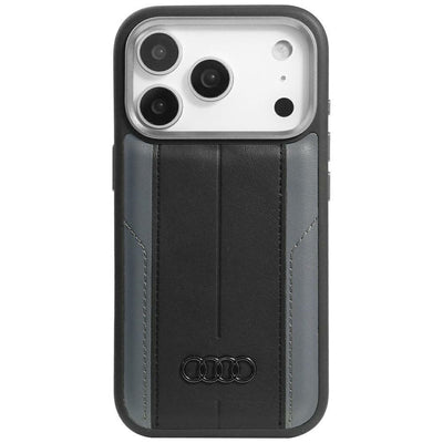 Husa Audi A6 Synthetic Leather Magsafe pentru iPhone 17 Pro - Negru