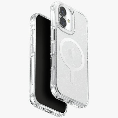 Husa Uniq Lifepro Xtreme Magclick Charging pentru iPhone 17 - Transparent-glitter