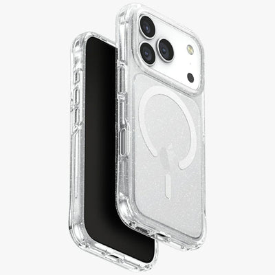 Husa Uniq Lifepro Xtreme Magclick Charging pentru iPhone 17 Pro - Transparent-glitter