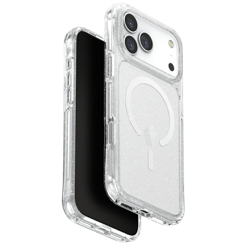 Husa Uniq Lifepro Xtreme Magclick Charging pentru iPhone 17 Pro Max - Transparent-glitter
