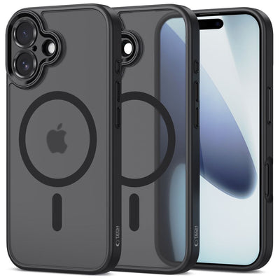 Husa Tech-protect Magcam Magsafe pentru iPhone 17 - Matte Negru