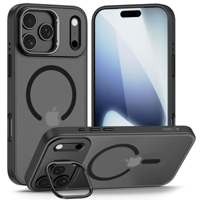 Husa Tech-protect Magstand Magsafe pentru iPhone 17 Pro Max - Matte Negru