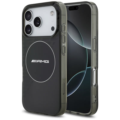 Husa AMG Double Layer Transparent Smocked Magsafe pentru iPhone 17 Pro - Negru