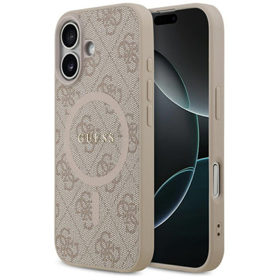 Husa Guess 4G Ring Classic Logo Magsafe pentru iPhone 17 - Roz