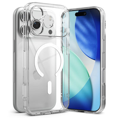 Husa Ringke Fusion Magnetic Magsafe pentru iPhone 17 Pro - Transparent