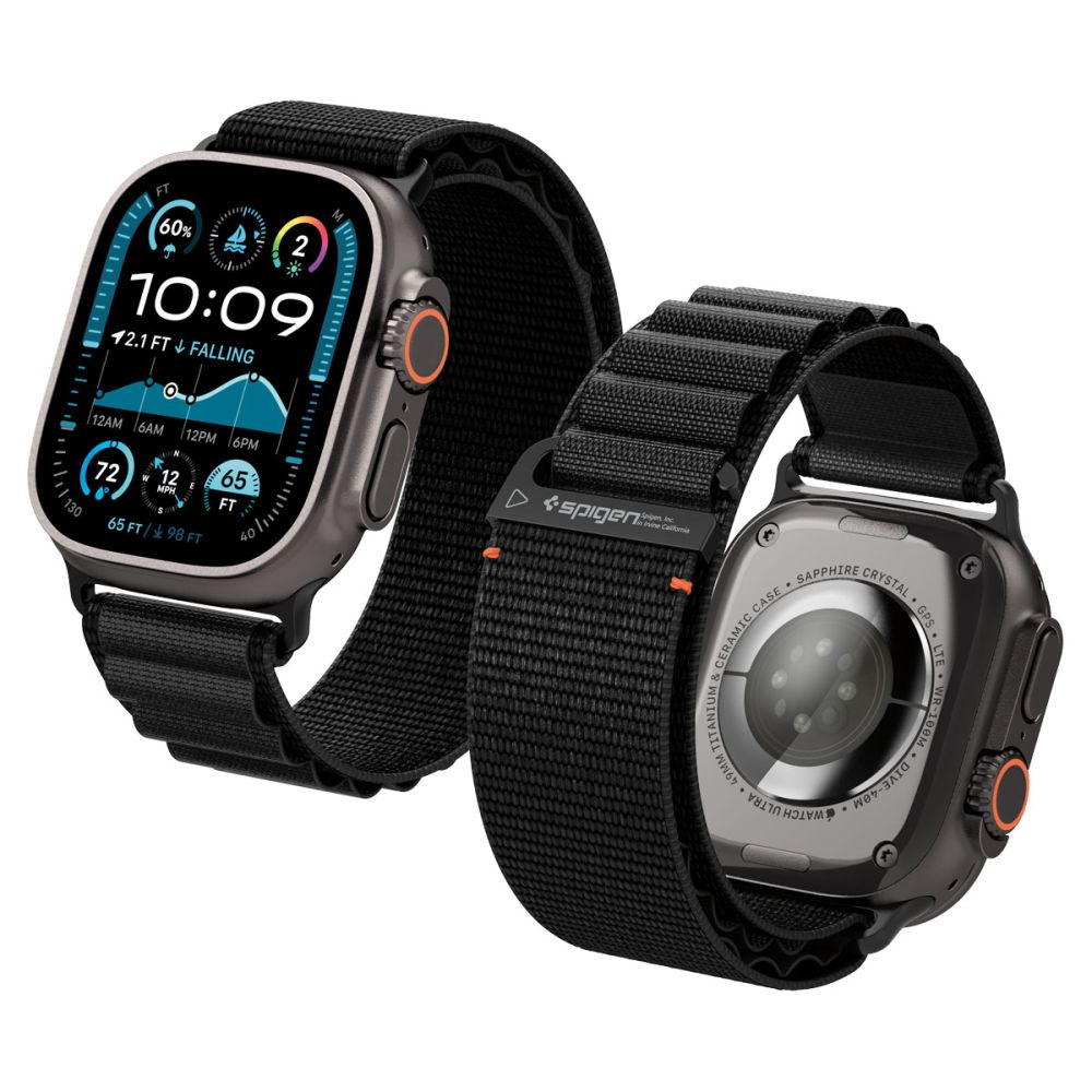 Curea Spigen Wbf1 pentru Apple Watch 44 / 45 / 46 / 49 Mm - Negru