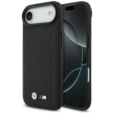 Husa BMW M Quilted Logo Magsafe pentru iPhone 17 Air - Negru