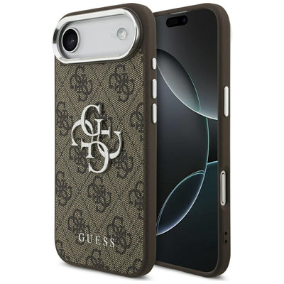 Husa Guess 4G Big 4G Classic Logo pentru iPhone 17 Air - Maro And Argintiu