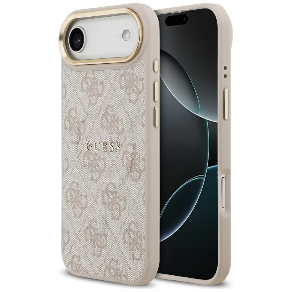 Husa Guess 4G PU Classic Logo Magsafe pentru iPhone 17 Air - Roz
