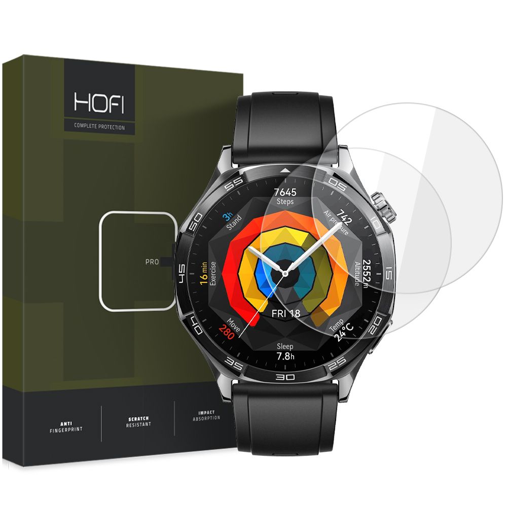 Folie sticla Hofi Pro+ 2-pack Huawei Watch GT 5 (46 Mm) Transparent