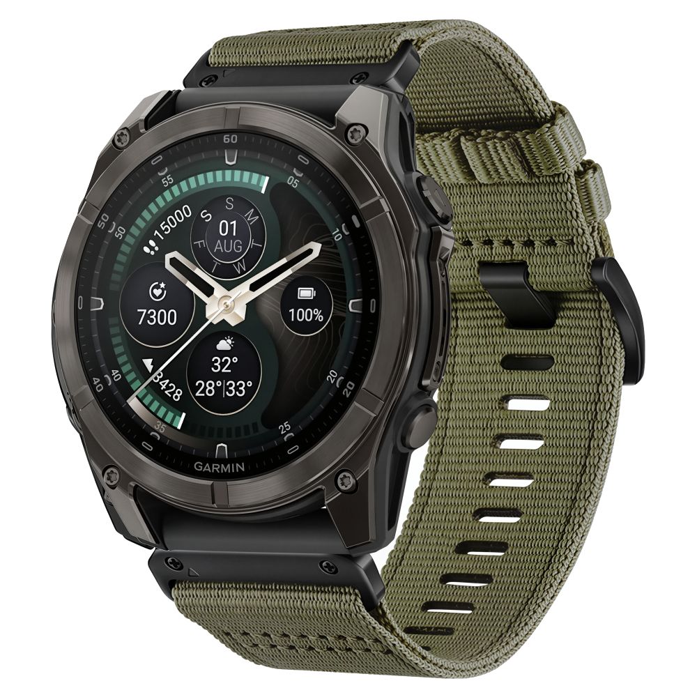 Curea Tech-protect Nylon Classic Garmin Fenix 5X / 5X Plus / 6X / 6X Pro / 7X / 8 / 8 Pro / 9 / 9 Pro (47 Mm) Military V