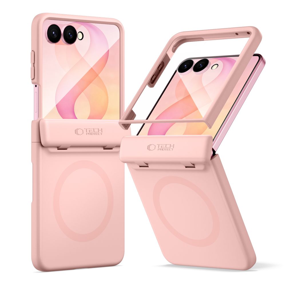Husa Tech-protect Kevlar Aura Magsafe Galaxy Z Flip 8 Roz