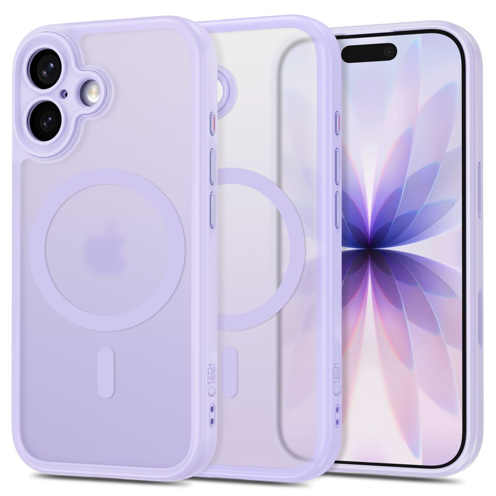 Husa Tech-protect Magpeak Magsafe CC iPhone 17 mat Lavender