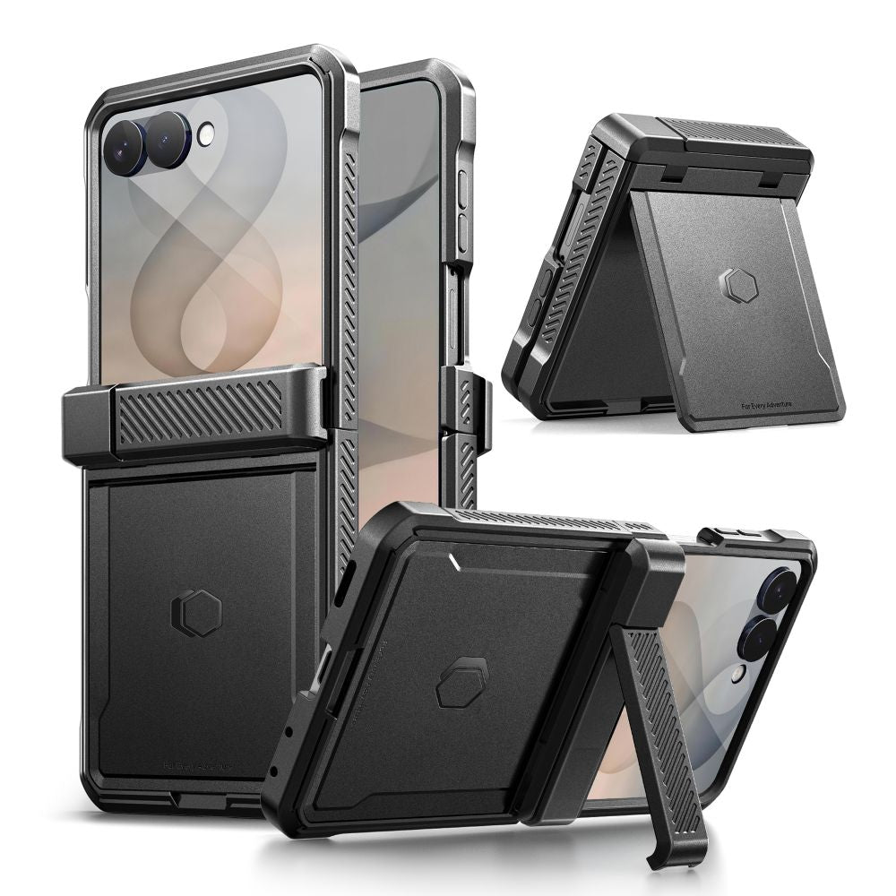 Husa Tech-protect Kevlar Pro Galaxy Z Flip 8 Negru