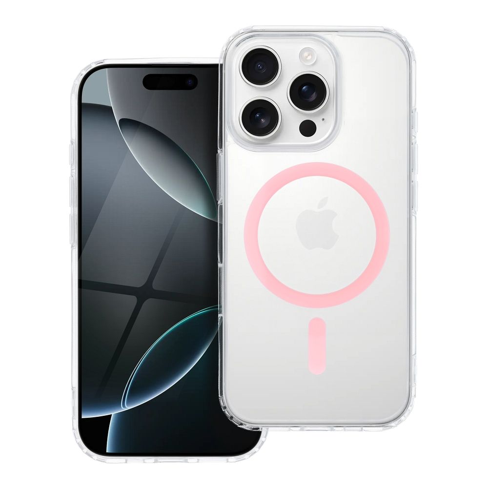 Husa pentru iPhone 11 Drop Glue Colorful Ring Mag Compatible cu Magsafe Roz