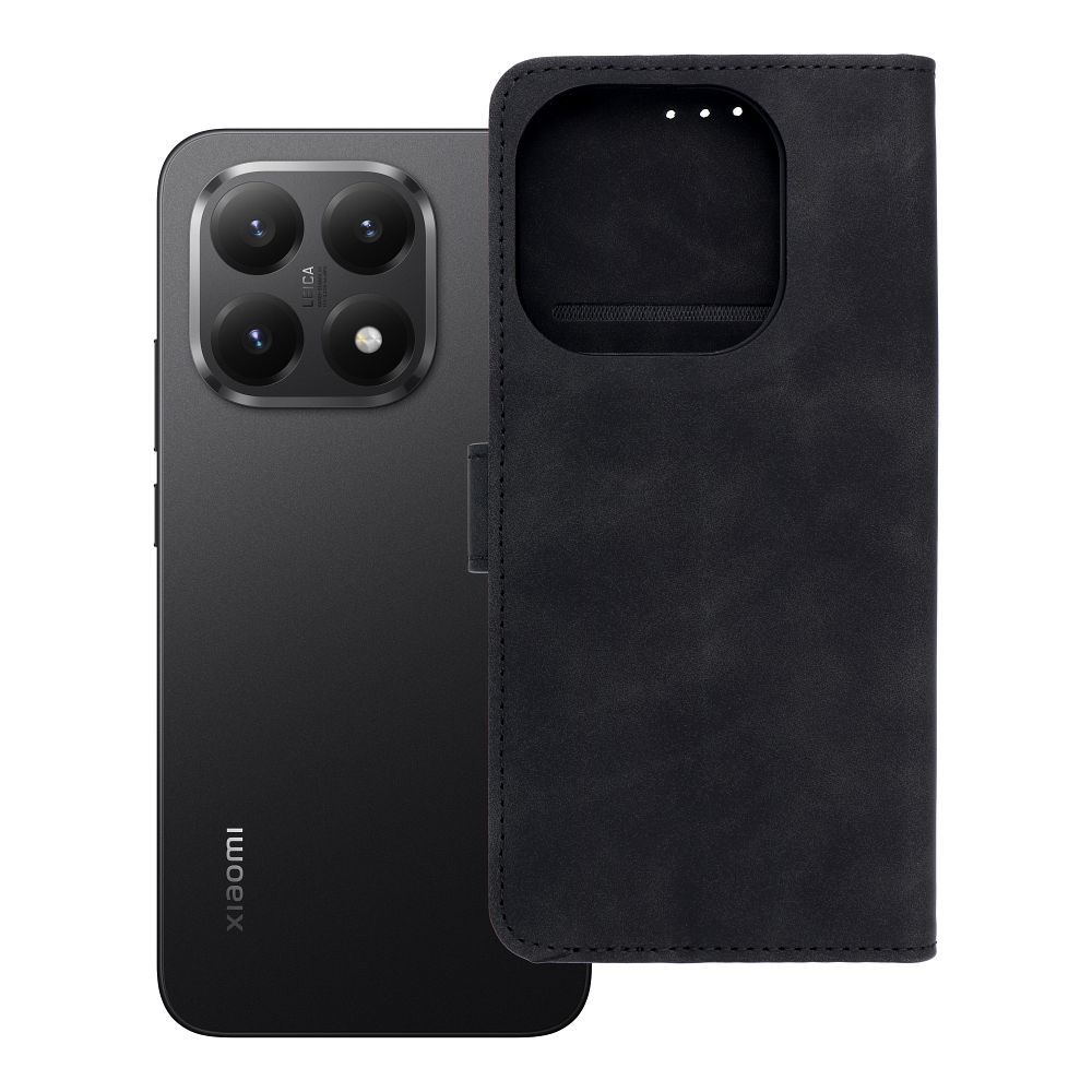 Husa Tender Book Flip pentru Xiaomi 15T Negru