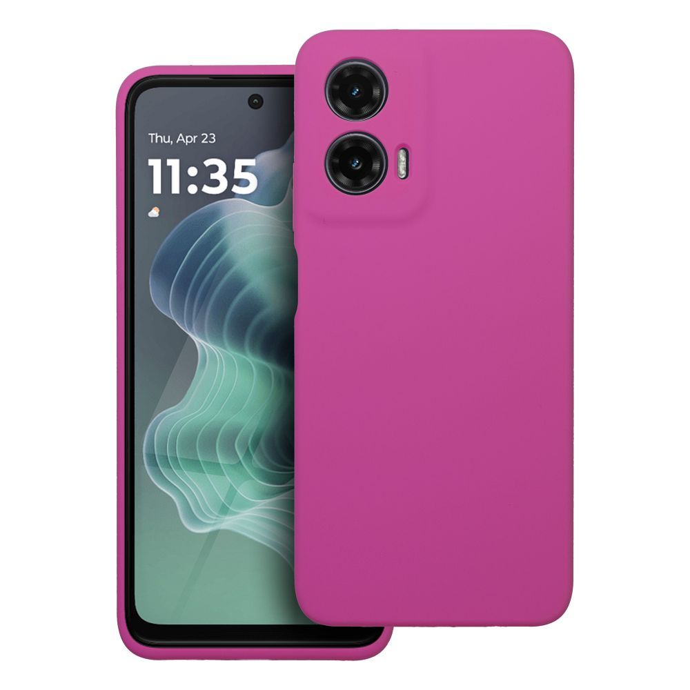 Husa pentru Motorola G35 5G Silicone 2mm (Camera Protection) Roz