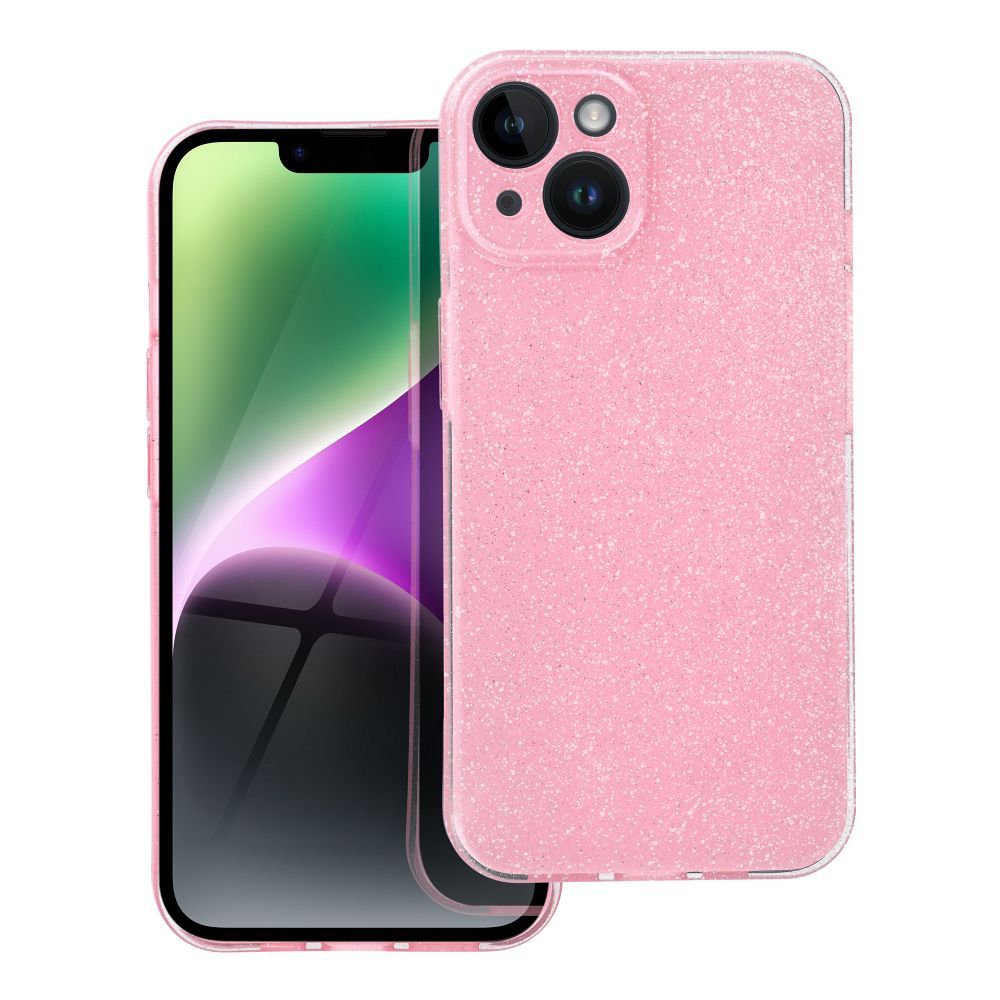 Husa Transparent 2 Mm Blink pentru iPhone 14 Roz