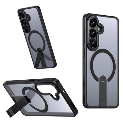 Husa Hybrid Armor X pentru Samsung Galaxy S26 cu Stand, Compatible cu Magsafe - Negru