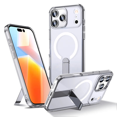 Husa Hybrid Armor X Na Samsung Galaxy S25 FE Z Podstawką Kompatybilne Z Magsafe - Przezroczyste