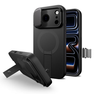 Husa Tech-protect Kevlar Aura Magsafe pentru iPhone 17 Pro - Negru