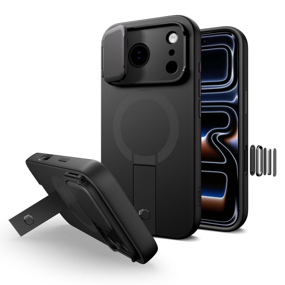 Husa Tech-protect Kevlar Aura Magsafe pentru iPhone 17 Pro Max - Negru