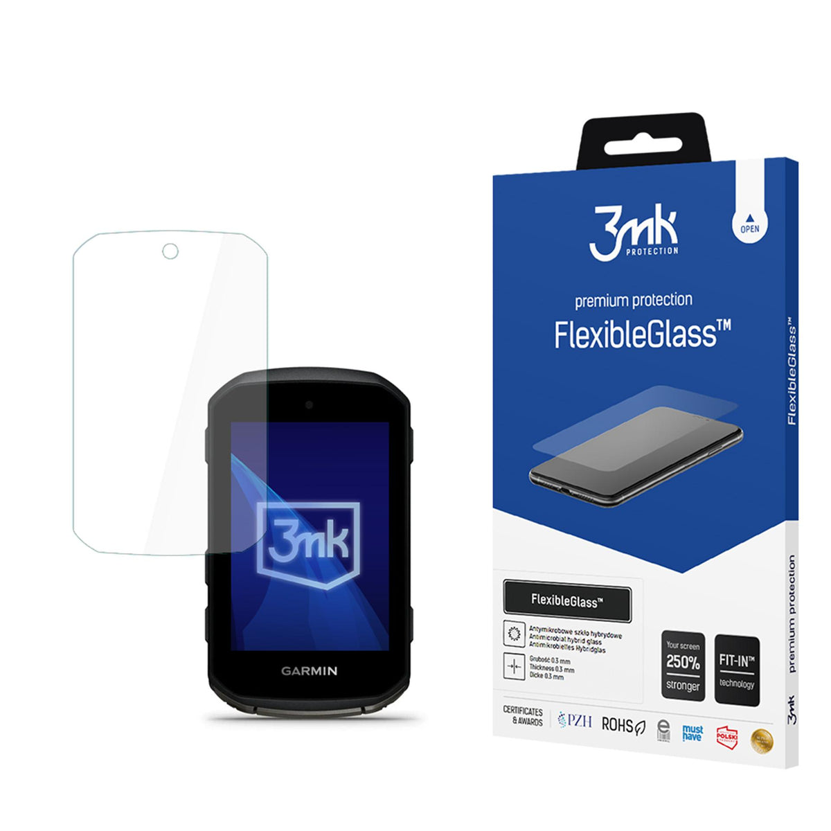 Folie 3mk Flexibleglass Hybrid Glass pentru Garmin Edge 550 / Edge 850