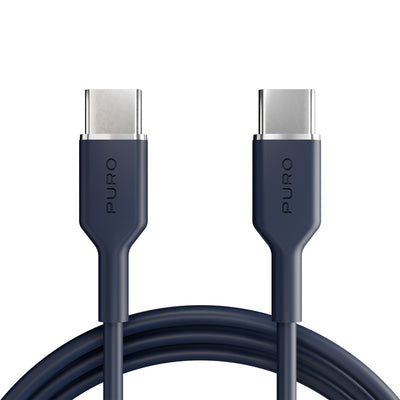 Cablu Puro Icon Usb-c - Usb-c 1.5m - Bleumarin