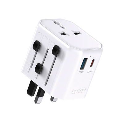 Adaptor SBS Teadaptusbtcuni Usb-c Usb-a Universal Travel - Alb