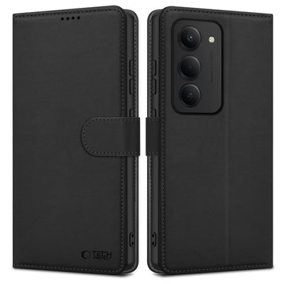 Husa Tech-protect Wallet pentru Xiaomi Redmi 15 4G / 5G - Negru