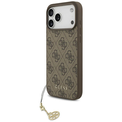 Husa Guess 4G Charms Collection Magsafe pentru iPhone 17 Pro Max - Maro