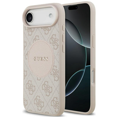 Husa Guess 4G Circle Classic Logo Magsafe pentru iPhone Air - Roz