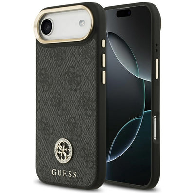 Husa Guess 4G Strass Logo Magsafe pentru iPhone Air - Negru