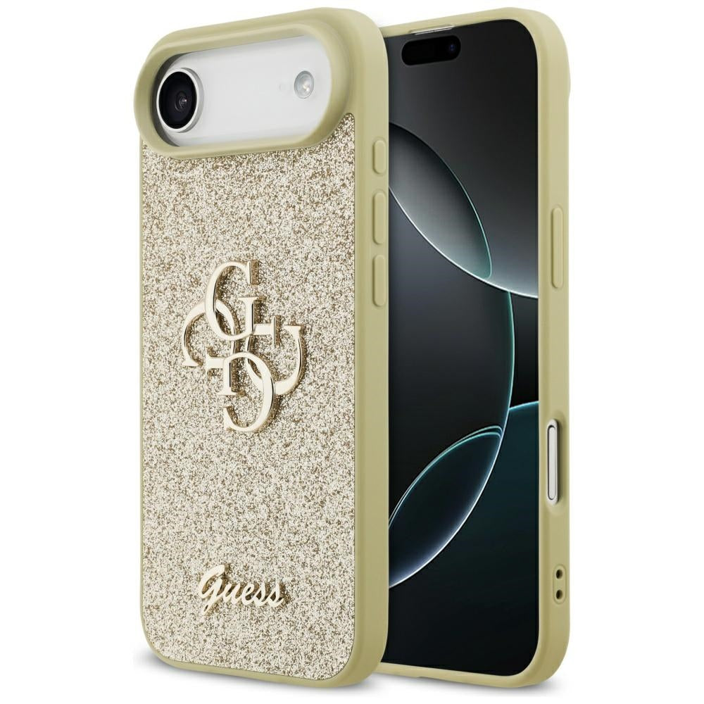 Husa Guess Fixed Glitter Big 4G pentru iPhone Air - Auriu