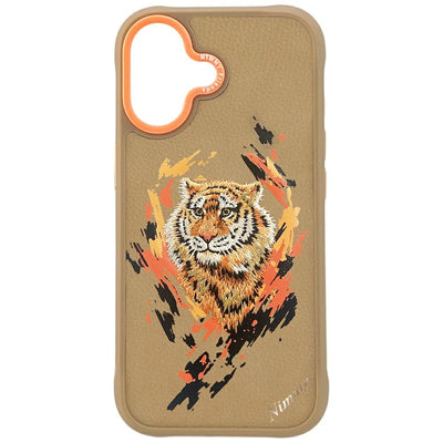 Husa Nimmy Tiger Magsafe pentru iPhone 17 - Maro deschis