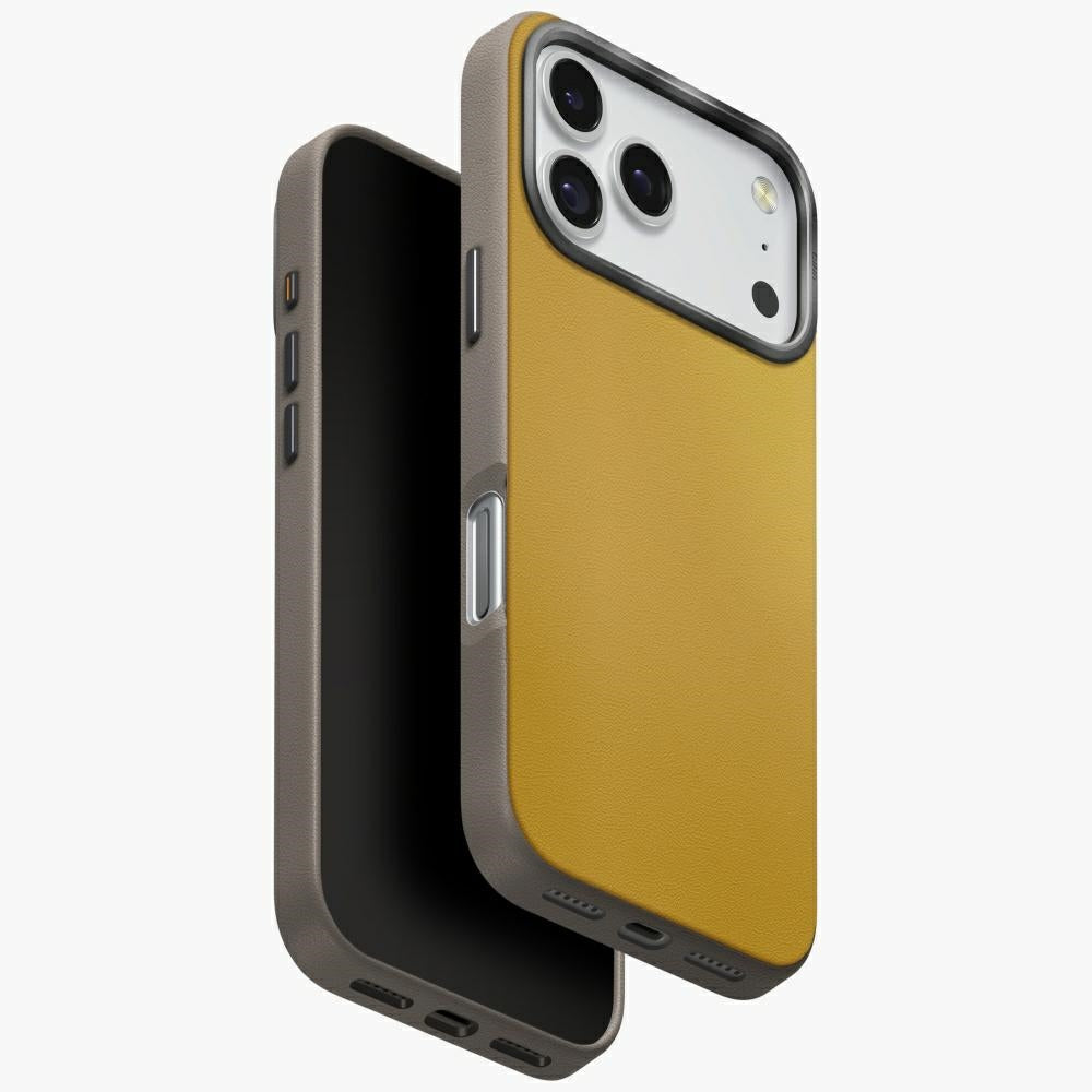 Husa Uniq Lyden DS pentru iPhone 17 Pro Magclick Charging - Galben-Gri